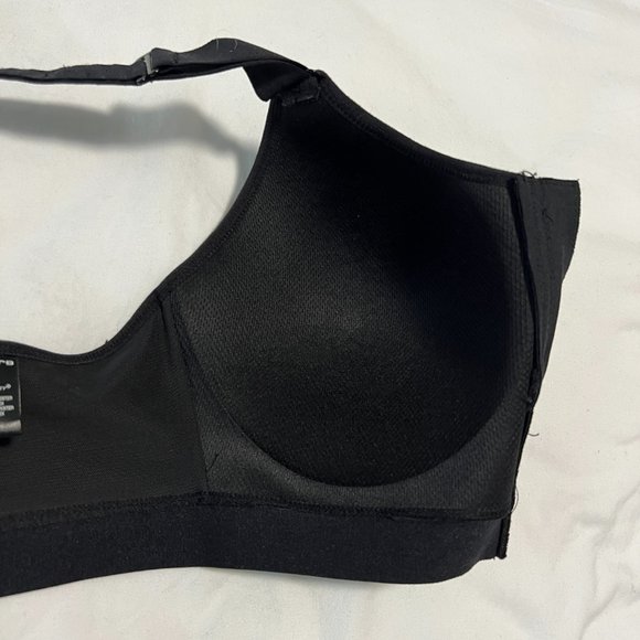 Layer 8 Womens Sports Bra Maximum Support Front Zip Qwick Dry Gym Black Size M - Picture 4 of 5